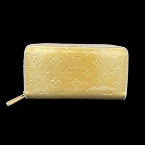 Louis Vuitton Gold Vernis Zippy Long Wallet w/ LV Dust Bag- GUC
